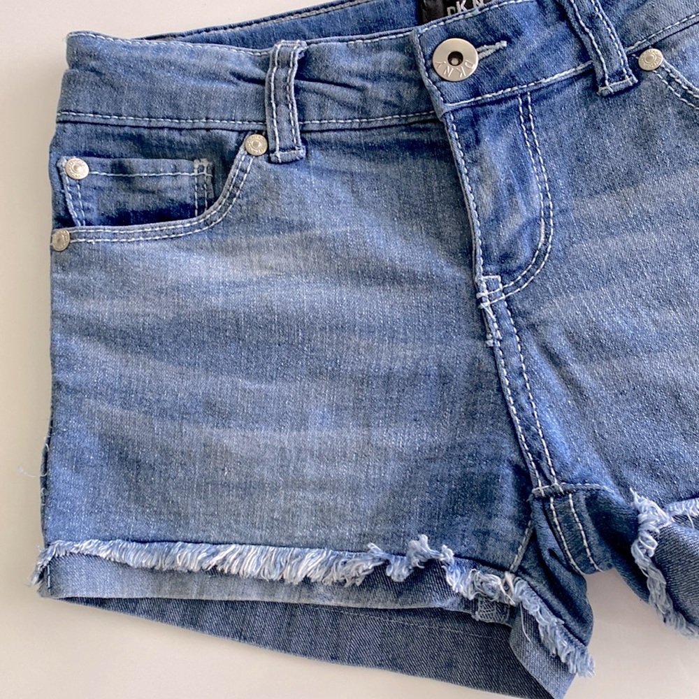DKNY Girls Blue Shorts - Picture 3 of 5
